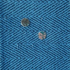 Kenneth Cole hammered circle post earrings